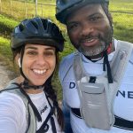 julei and dins ride for awarensss julie mcmahon and din thomas
